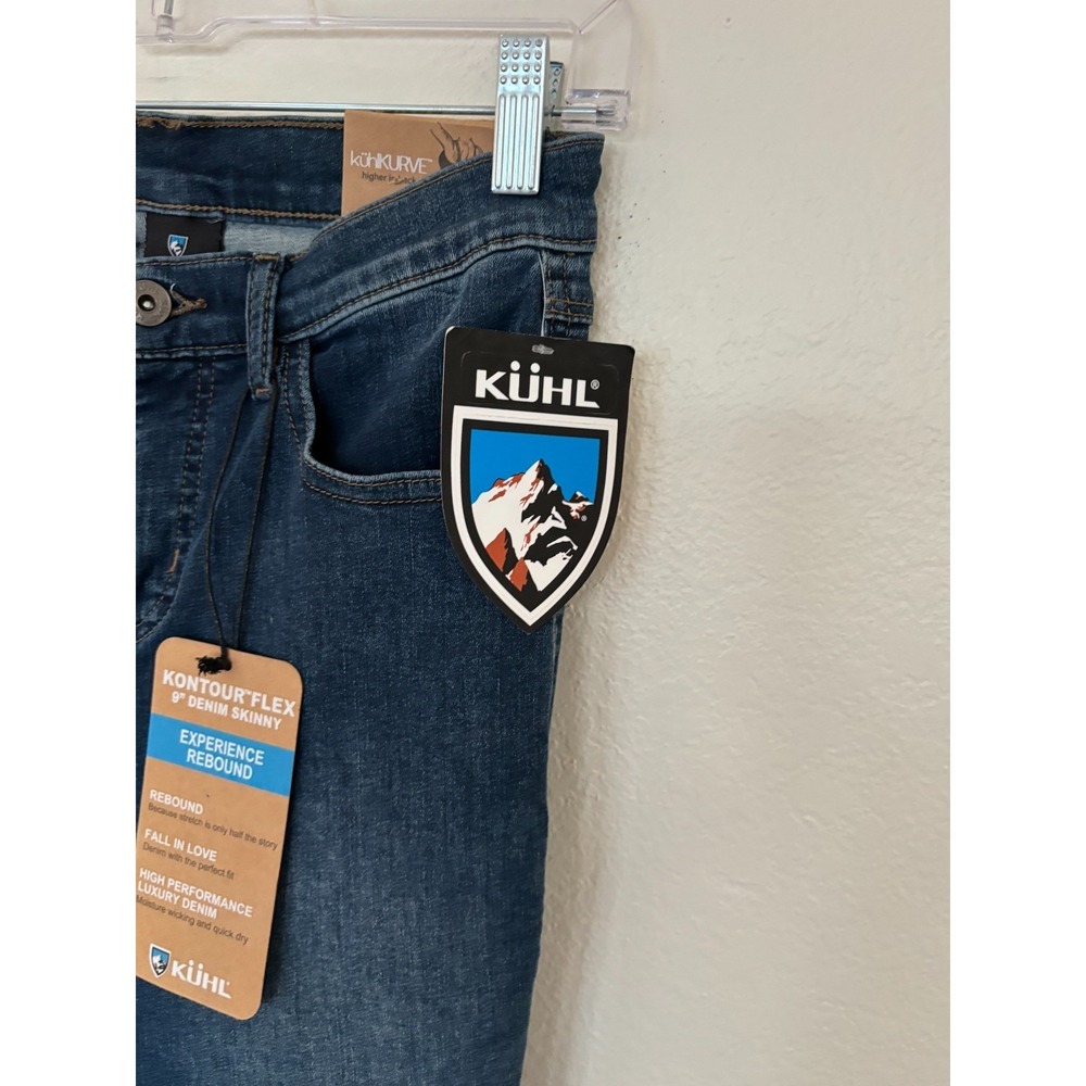 Kuhl Jeans Skinny Kurve Womens 4 Regular Blue Kontour Flex 9" Rise Boot friendly - Picture 4 of 16